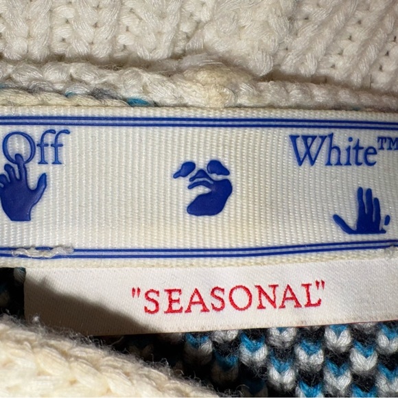 Off-White Cream Knit Sweater - Picture 6 of 7